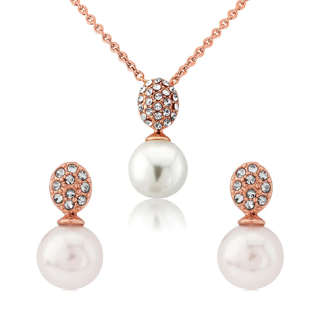 Elegance of Rose Gold Jewellery Set
