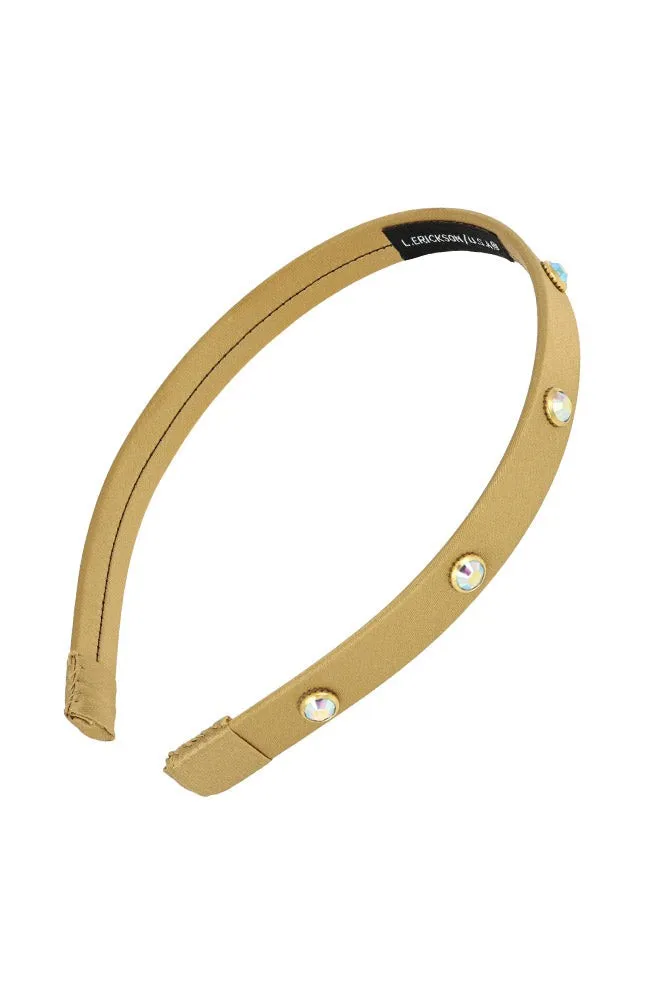Embellished 1/2" Ultracomfort Headband - Silk Charmeuse
