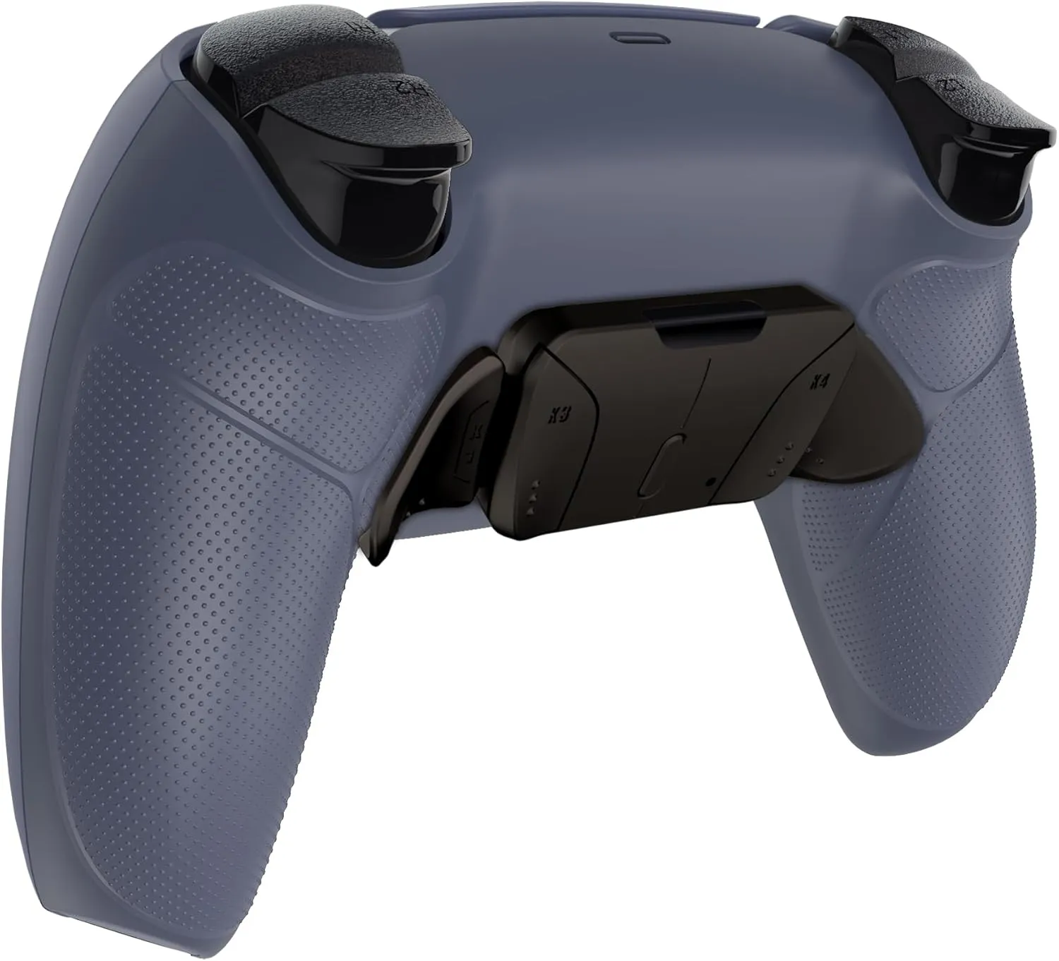 eXtremeRate Real Metal Buttons (RMB) Version RISE4 Remap Kit for PS5 Controller BDM-030 040 with Rubberized Grip Redesigned Back Shell, Upgrade Board & 4 Back Buttons for PS5 Controller