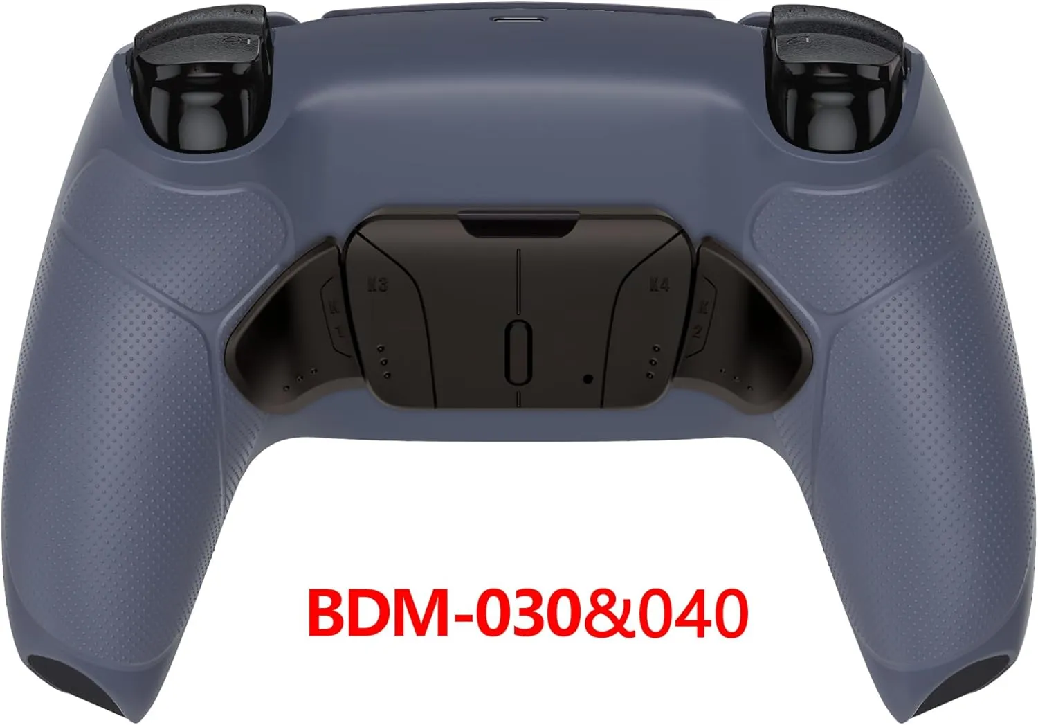 eXtremeRate Real Metal Buttons (RMB) Version RISE4 Remap Kit for PS5 Controller BDM-030 040 with Rubberized Grip Redesigned Back Shell, Upgrade Board & 4 Back Buttons for PS5 Controller