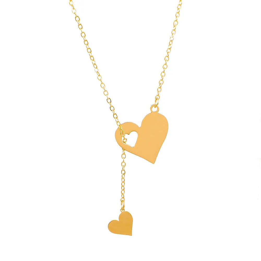 Fashion Hollow Heart Clavicle Chain
