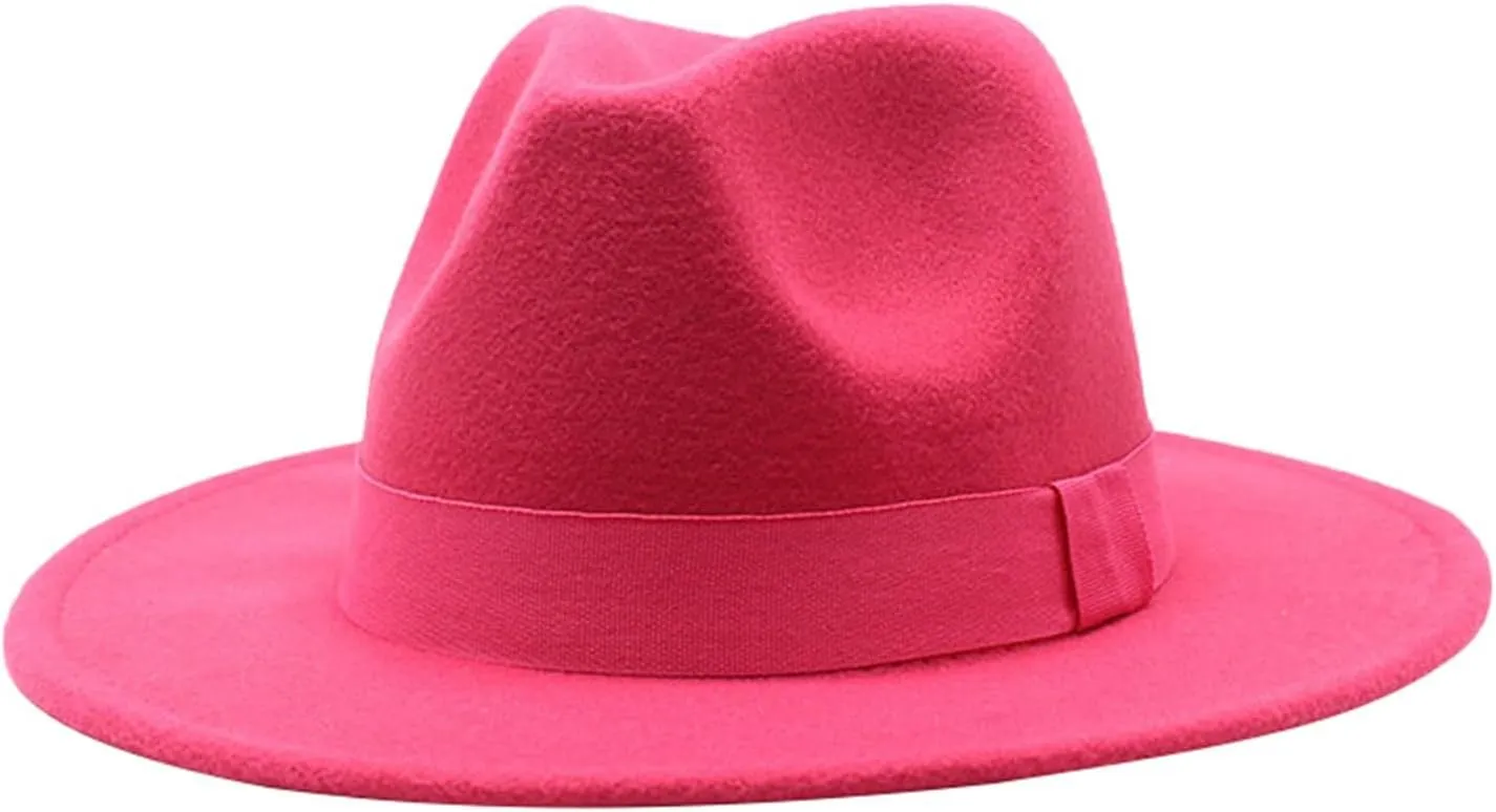 Fedora Hats for Mens Womens Fedora Hats Two Tone Wide Brim Fedora Hats Rancher Hat Fedora Sun Hats