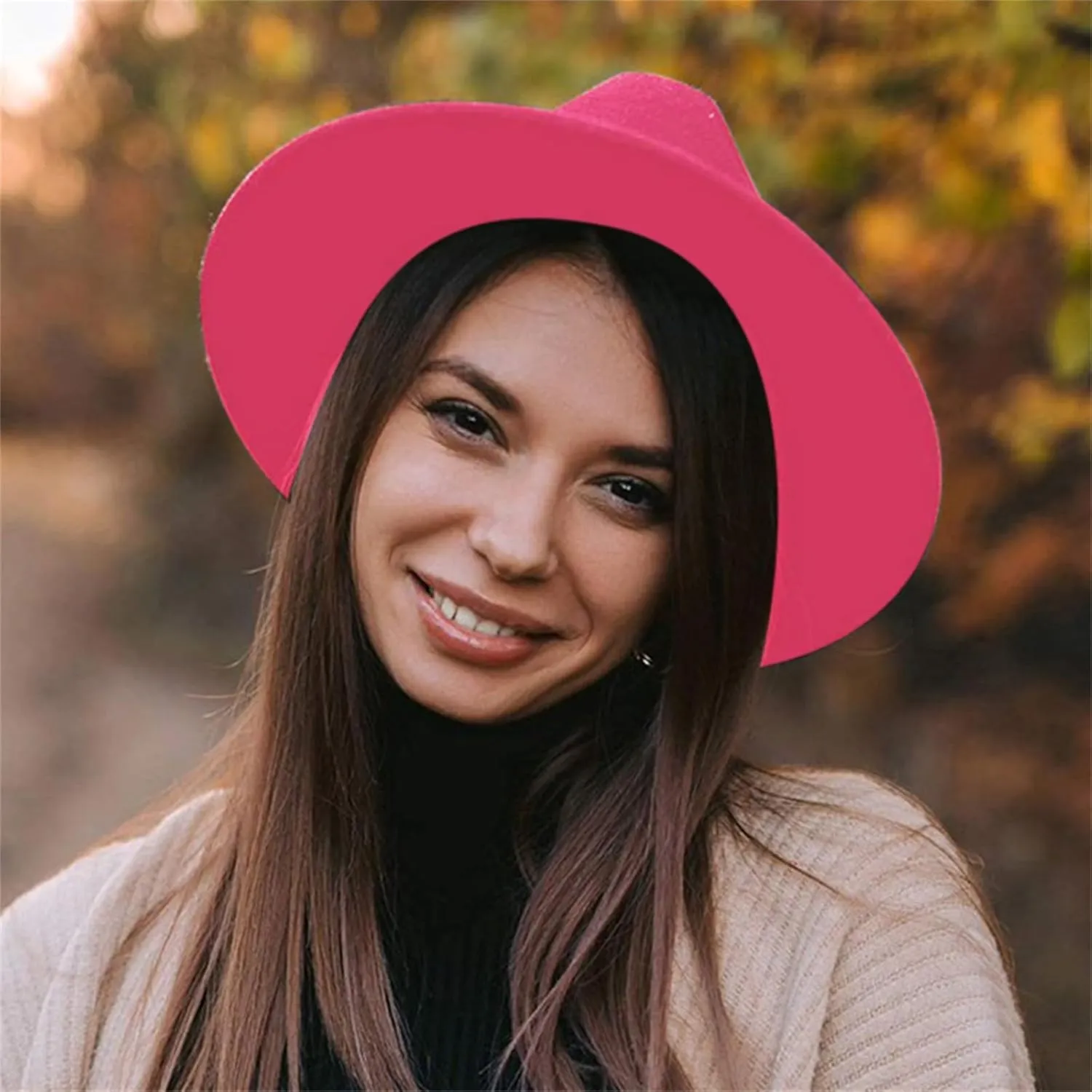 Fedora Hats for Mens Womens Fedora Hats Two Tone Wide Brim Fedora Hats Rancher Hat Fedora Sun Hats