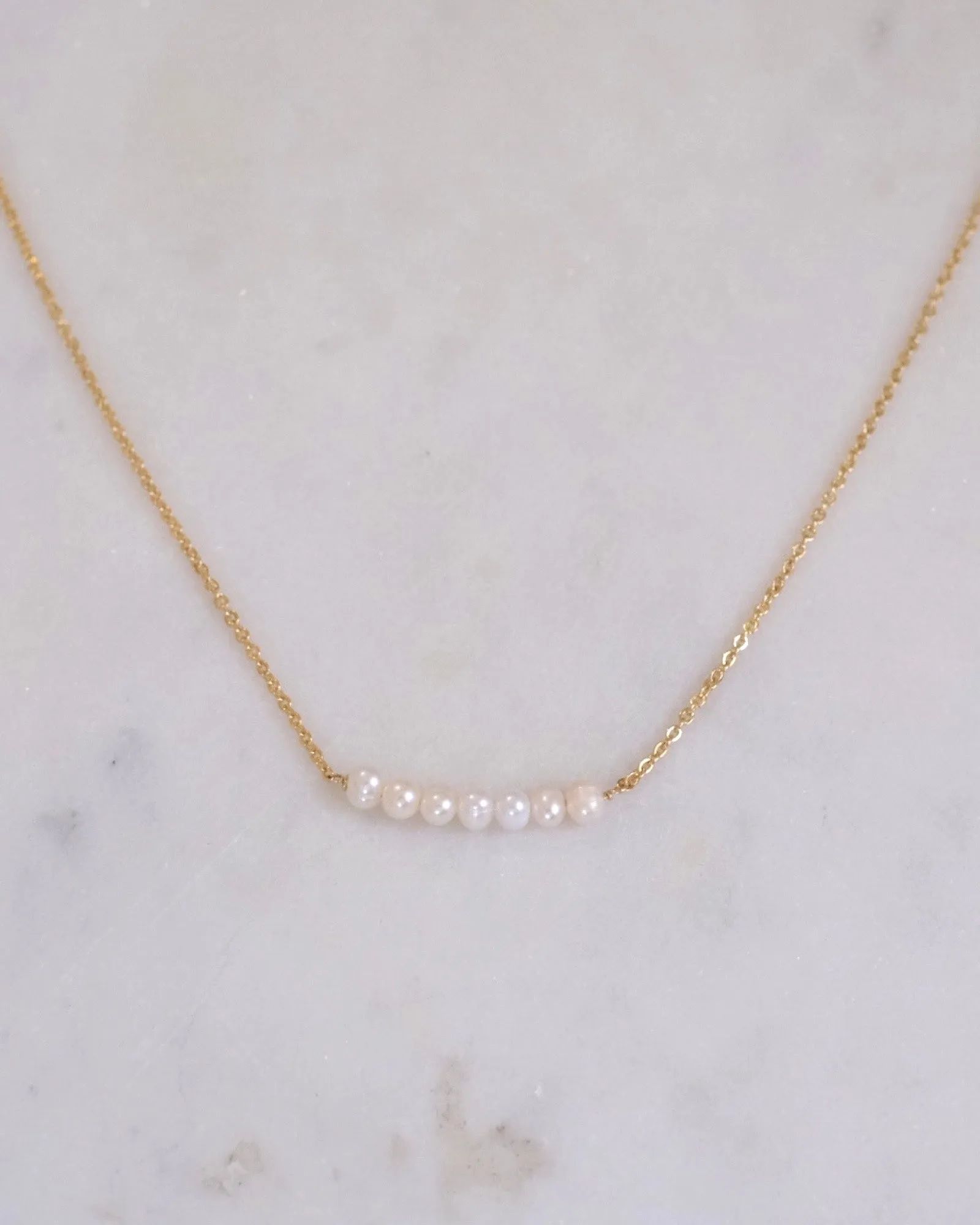 Freshwater Pearl Band Necklace