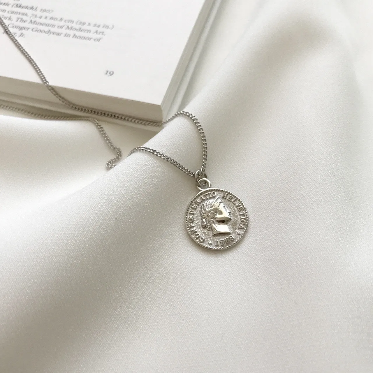 Frosty Wind Coin Ins Goddess Of Luck Necklace
