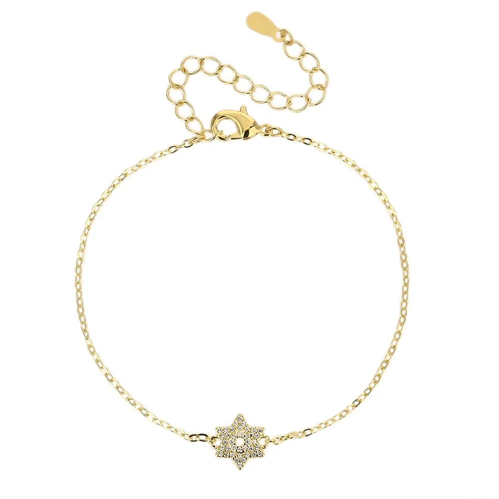 Full Pave Small Magen David Bracelet