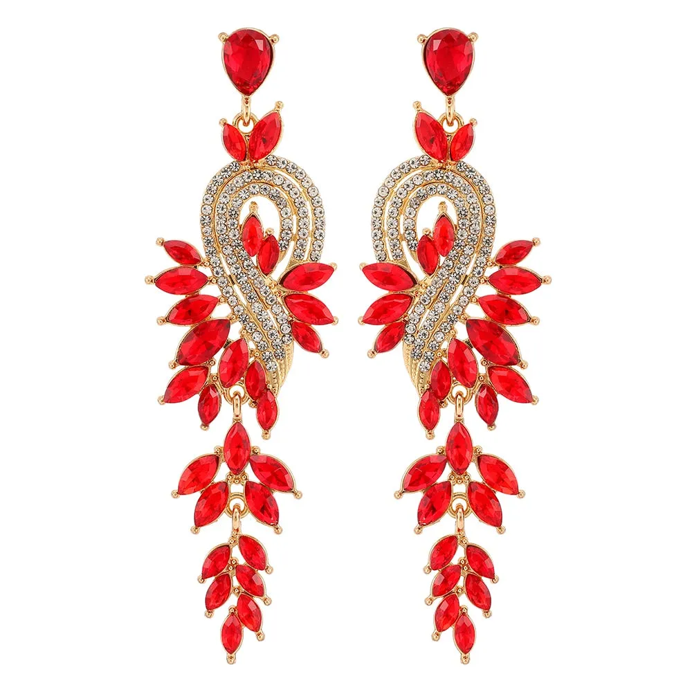 Geometric Big Long Pendant Earrings
