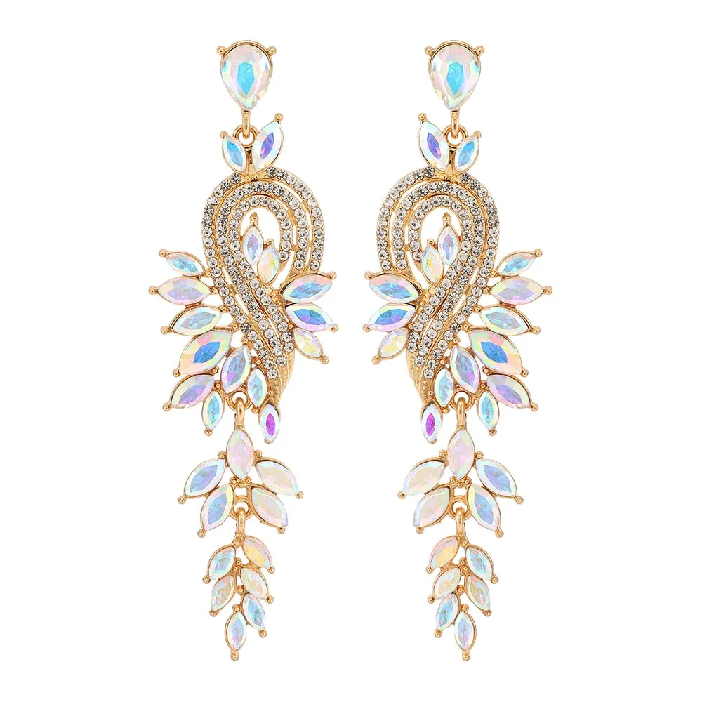 Geometric Big Long Pendant Earrings