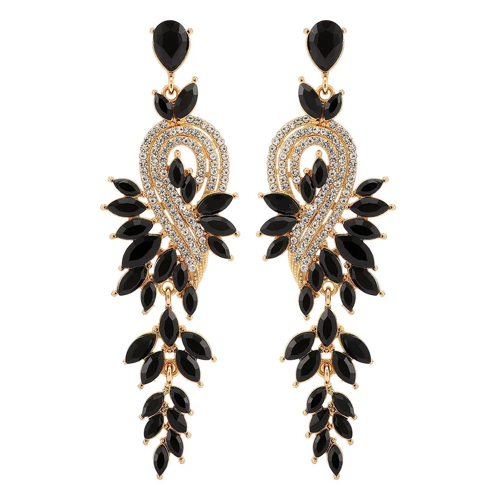 Geometric Big Long Pendant Earrings