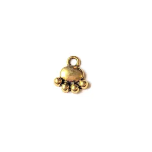 Gold Tiny Puffy Cat/Dog Paw Charm