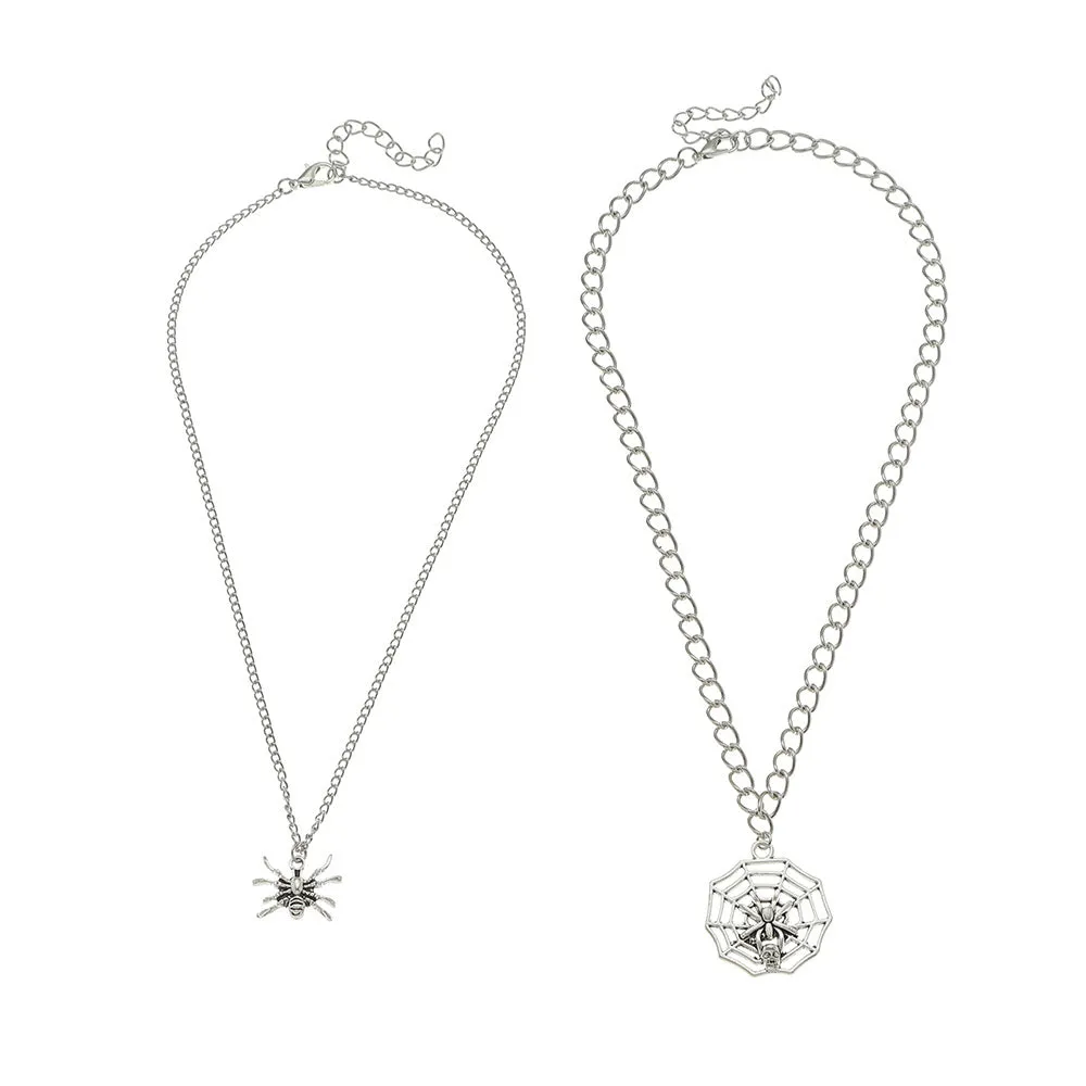 Halloween Multi-layer Spider Hollow Necklace