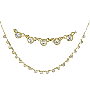 Harmonie Necklace in 18k Gold with Diamonds
