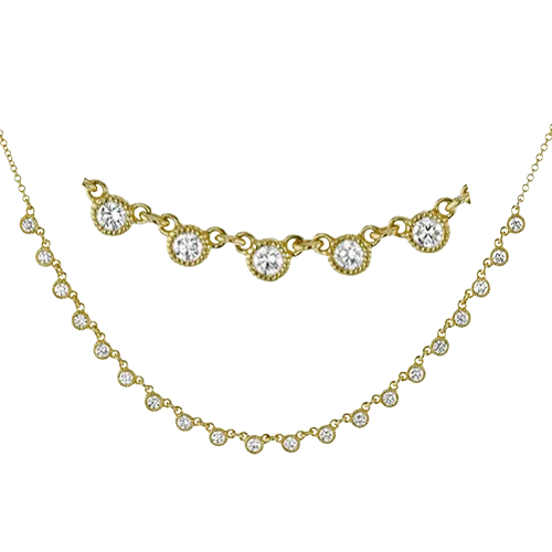 Harmonie Necklace in 18k Gold with Diamonds