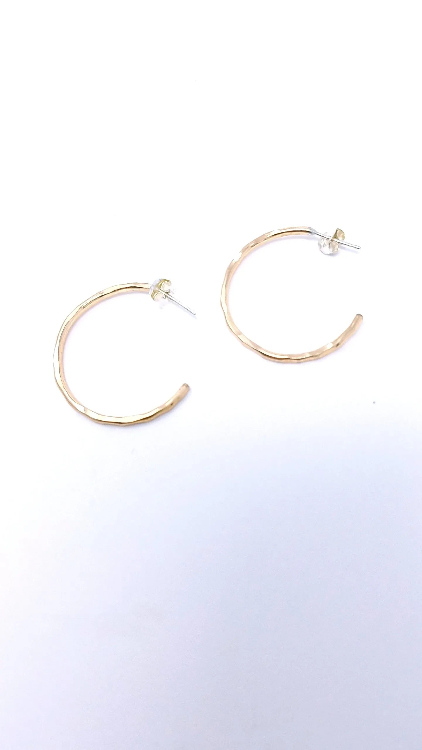 hoop earrings - gold-filled