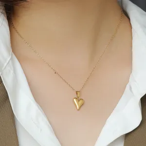 Ins Elegant Light Extravagant Love Heart Women's Necklace