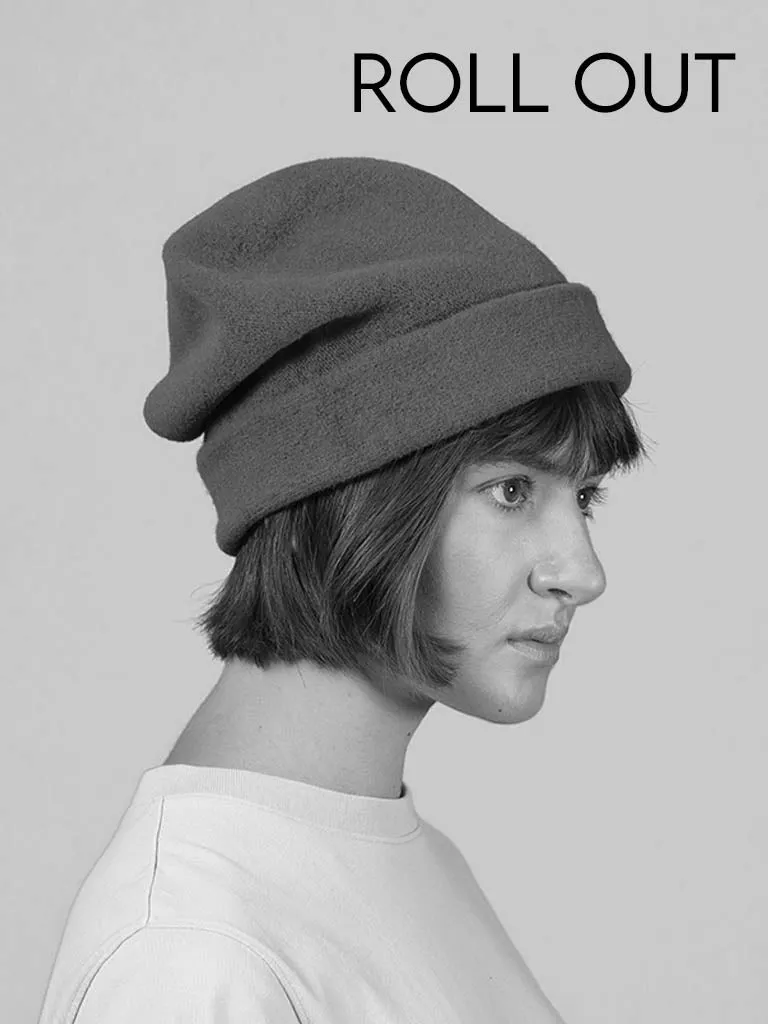 KOPKA Roll Up Woollen Beret - Cherry