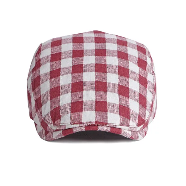 Korean Style Plaid Beret 韓版格紋貝雷帽 (KCHT2299)
