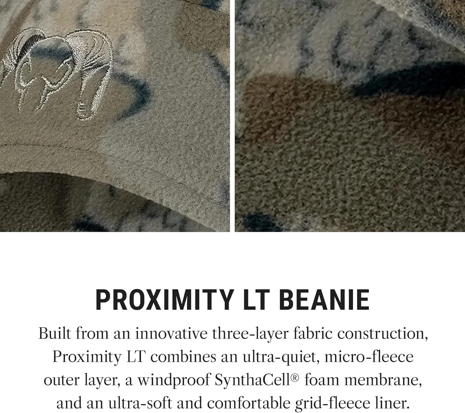KUIU Proximity LT Beanie - Windproof, Ultra-Quiet, Lightweight Micro-Fleece, 4-Way Stretch, Odor-Resistant Hunting Hat