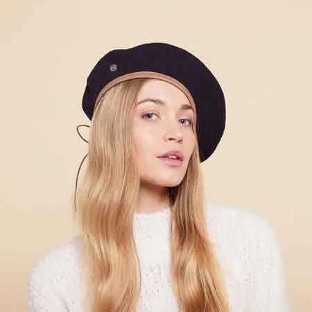 *Laulhere-France "ROSA" Military Wool French Beret, Style#42216