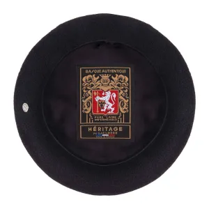 *Laulhere-France "Vrai Basque/Fandango" 10" Anglo Basque Wool Beret, Style#51