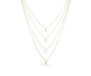 Layered Initial Necklace