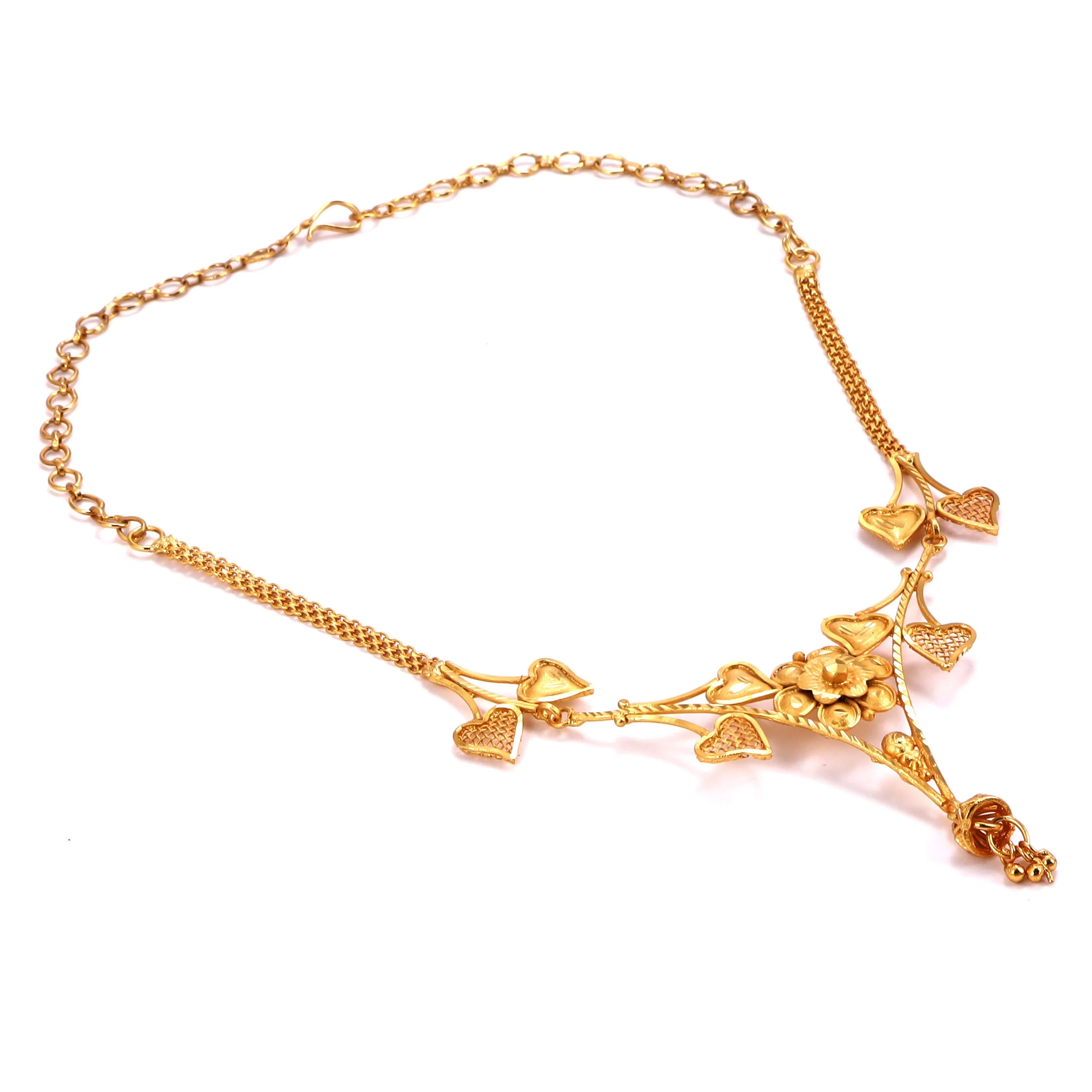 Leafy Art Slick Necklace Set