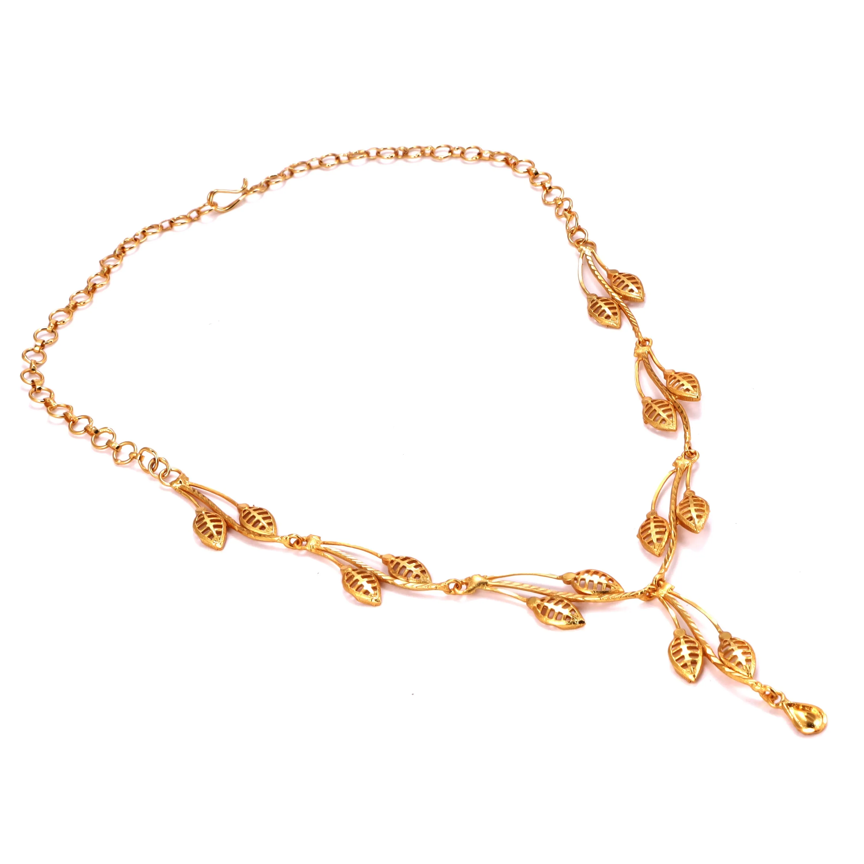 Leafy Bliss Slick Necklace Set