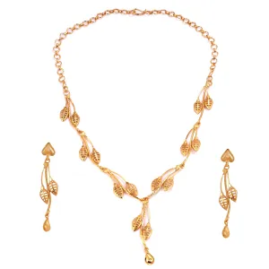 Leafy Bliss Slick Necklace Set