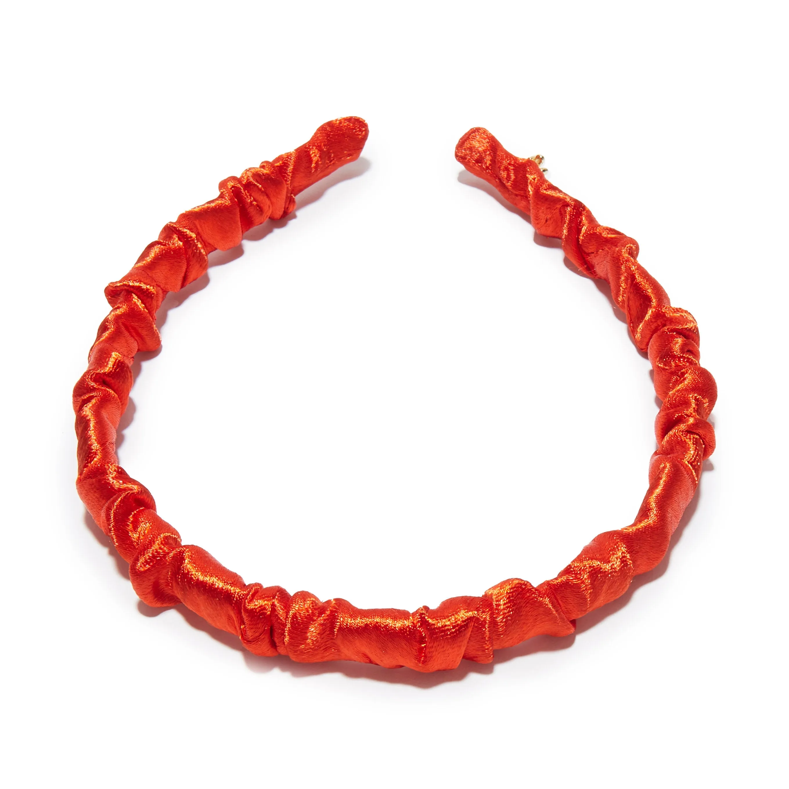 LIPSTICK RED JESSIE SILK HEADBAND