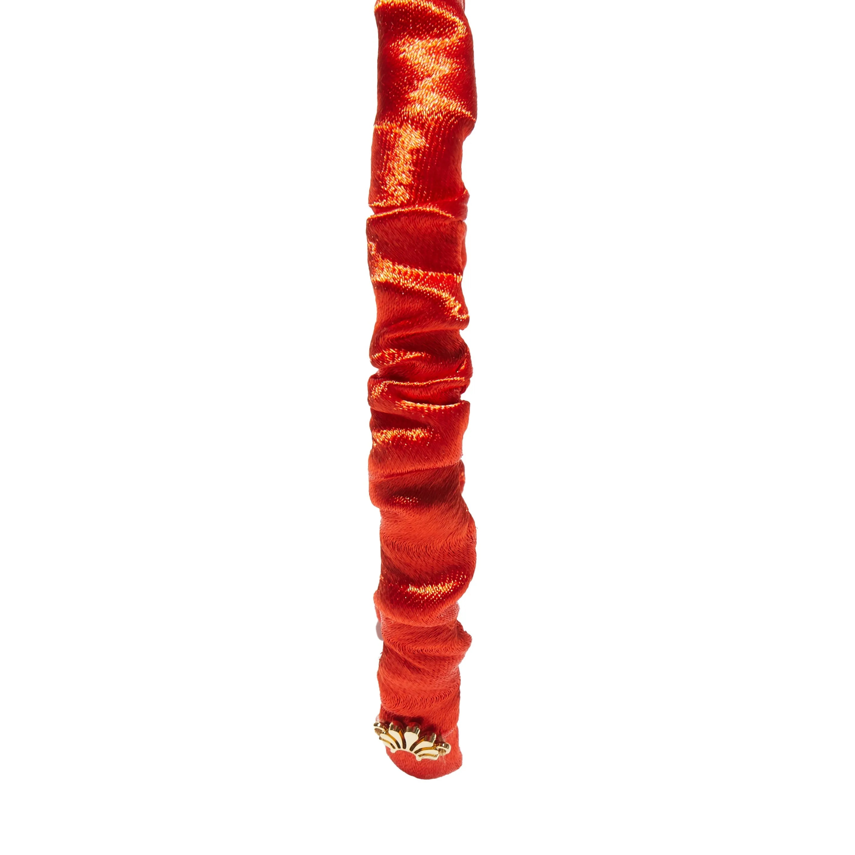 LIPSTICK RED JESSIE SILK HEADBAND