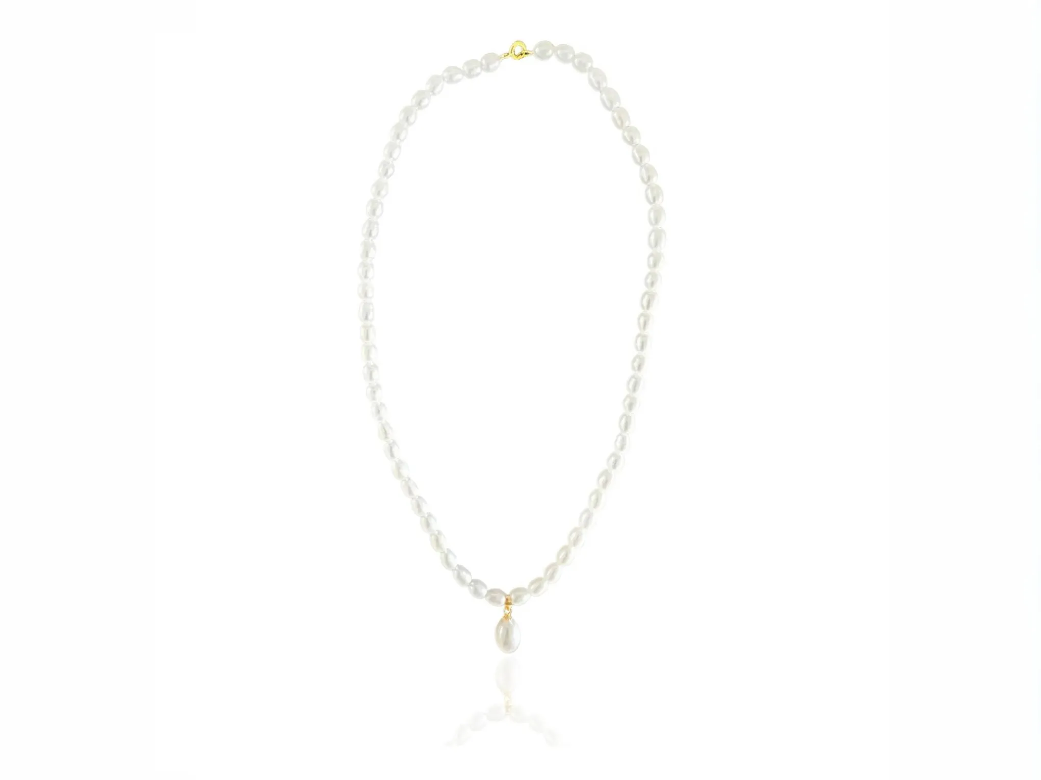 Lola Knight - Luca - Freshwater Pearl Necklace - Gold
