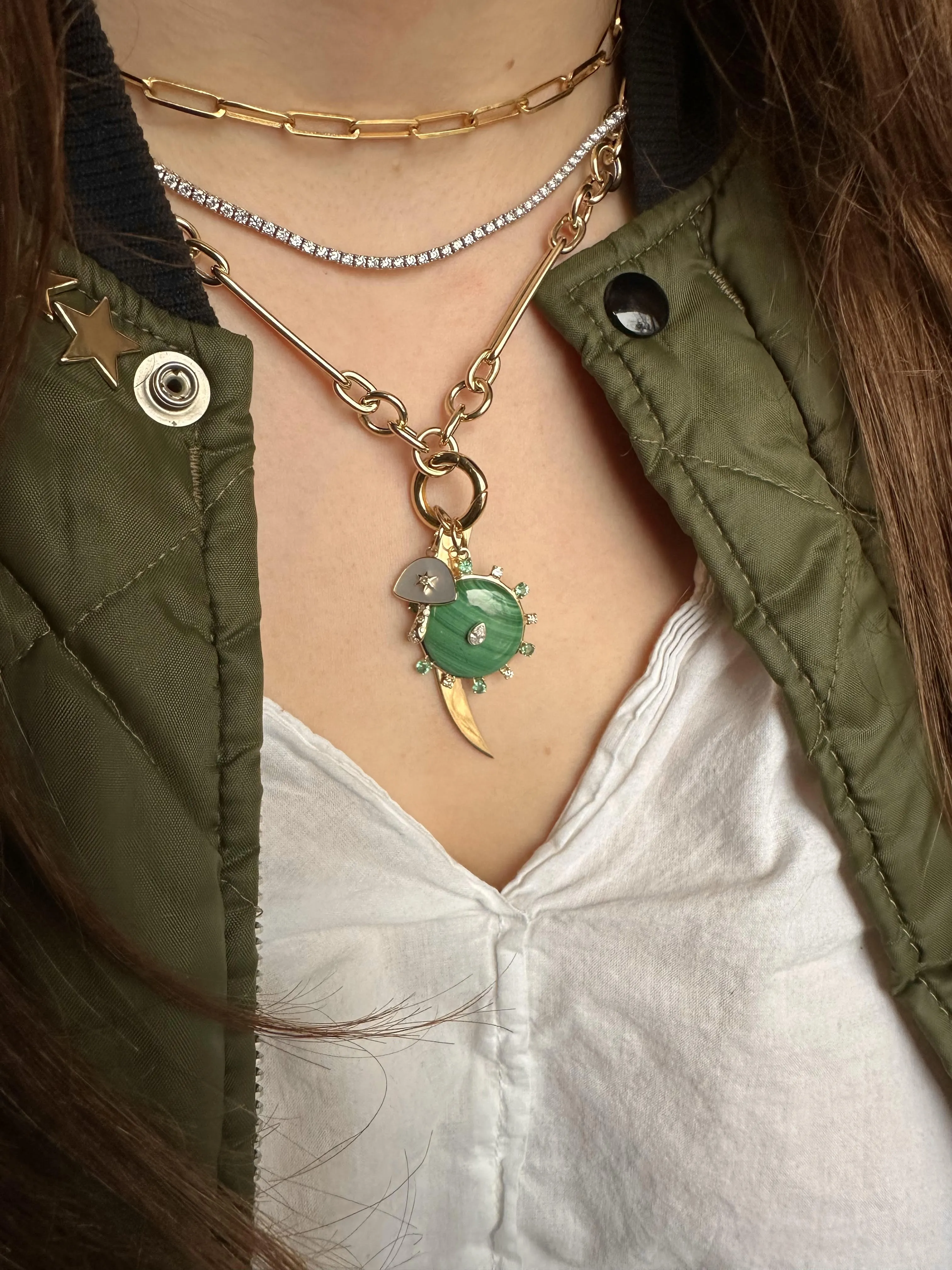 LONG LINK 14K GOLD SEMI-HOLLOW CHAIN