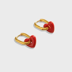 Lover Rouge Huggie Earrings