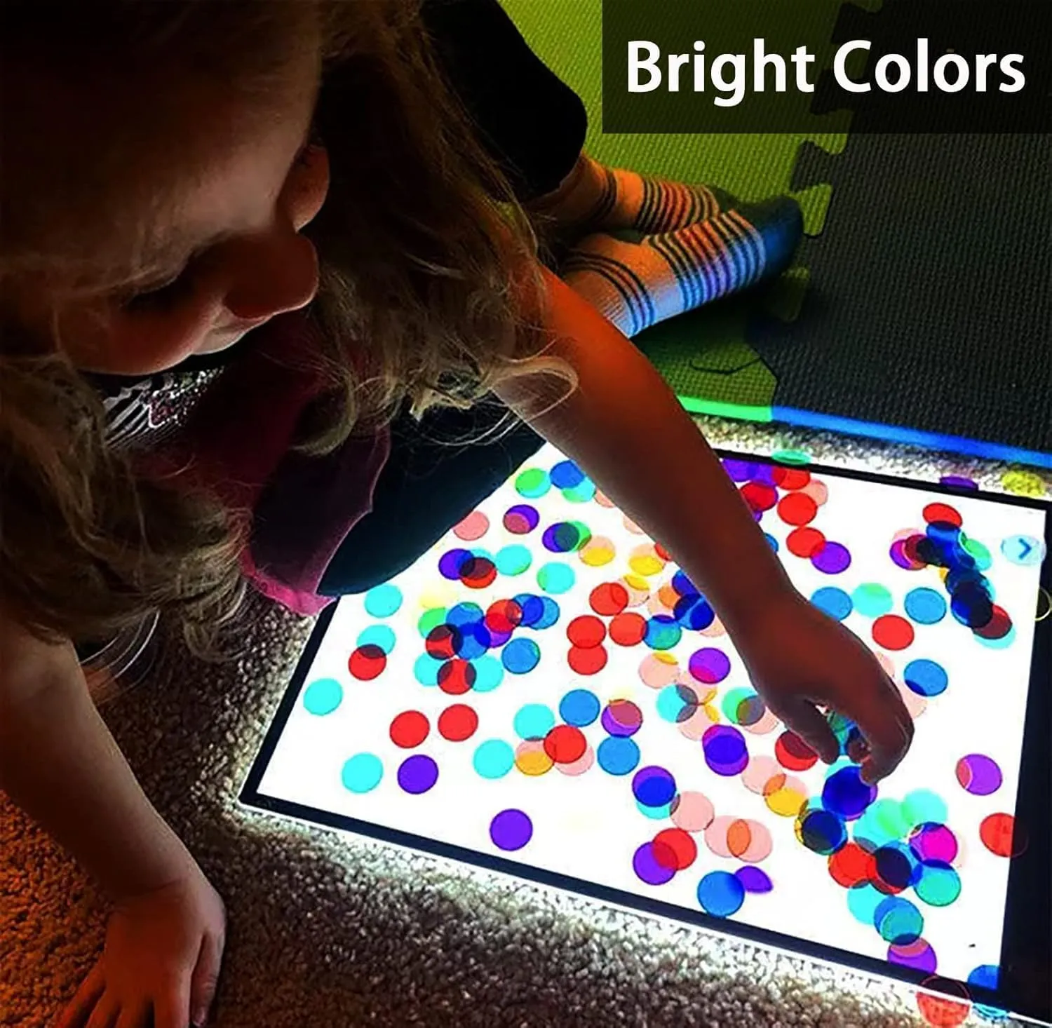 Magnetic Bingo Chips 600 Pieces Plastic Transparent Game Tokens with Metal Rings - Mix 6 Colors