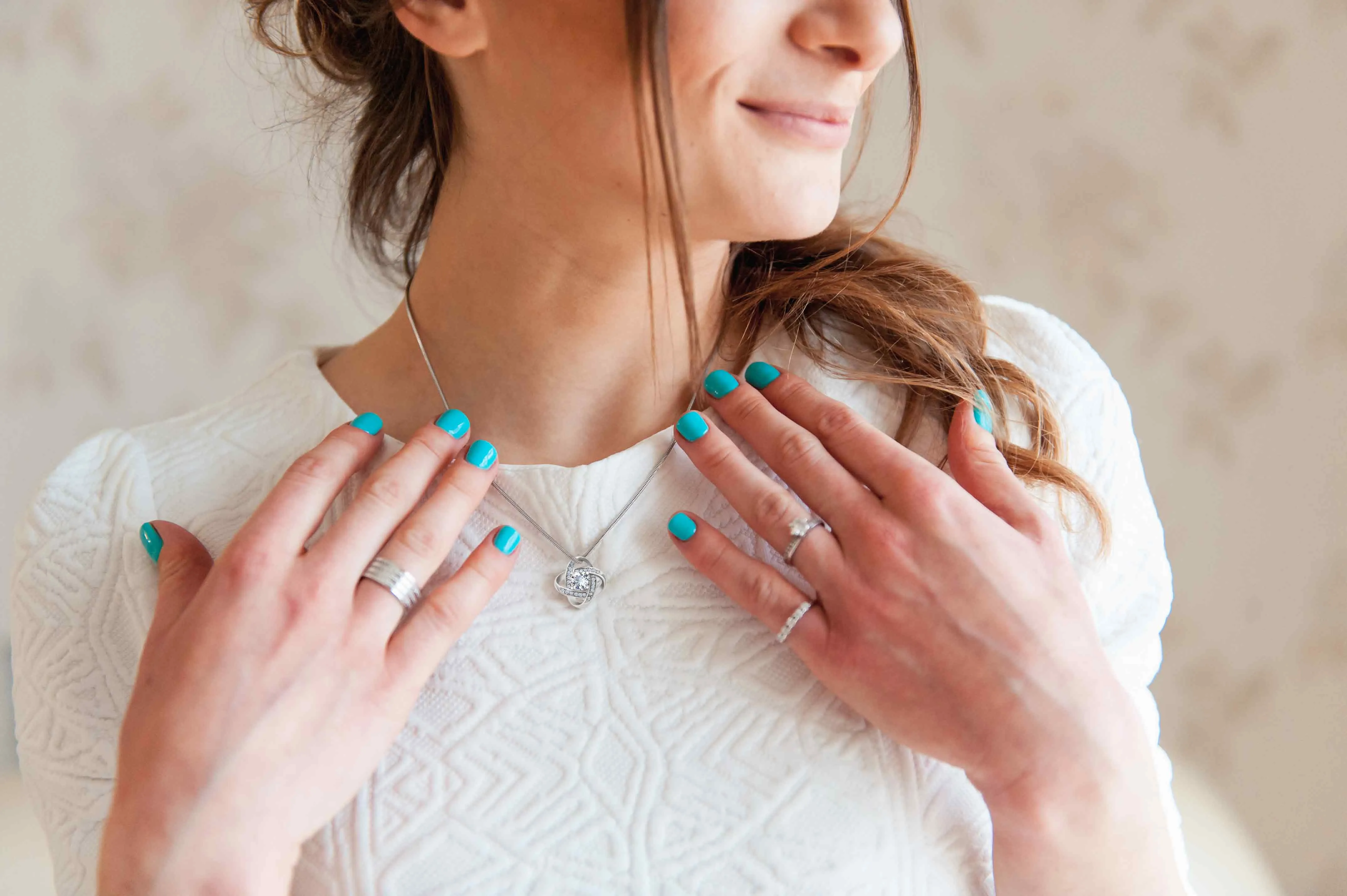 Marry Christmas Wish Knot Necklace For Grandma