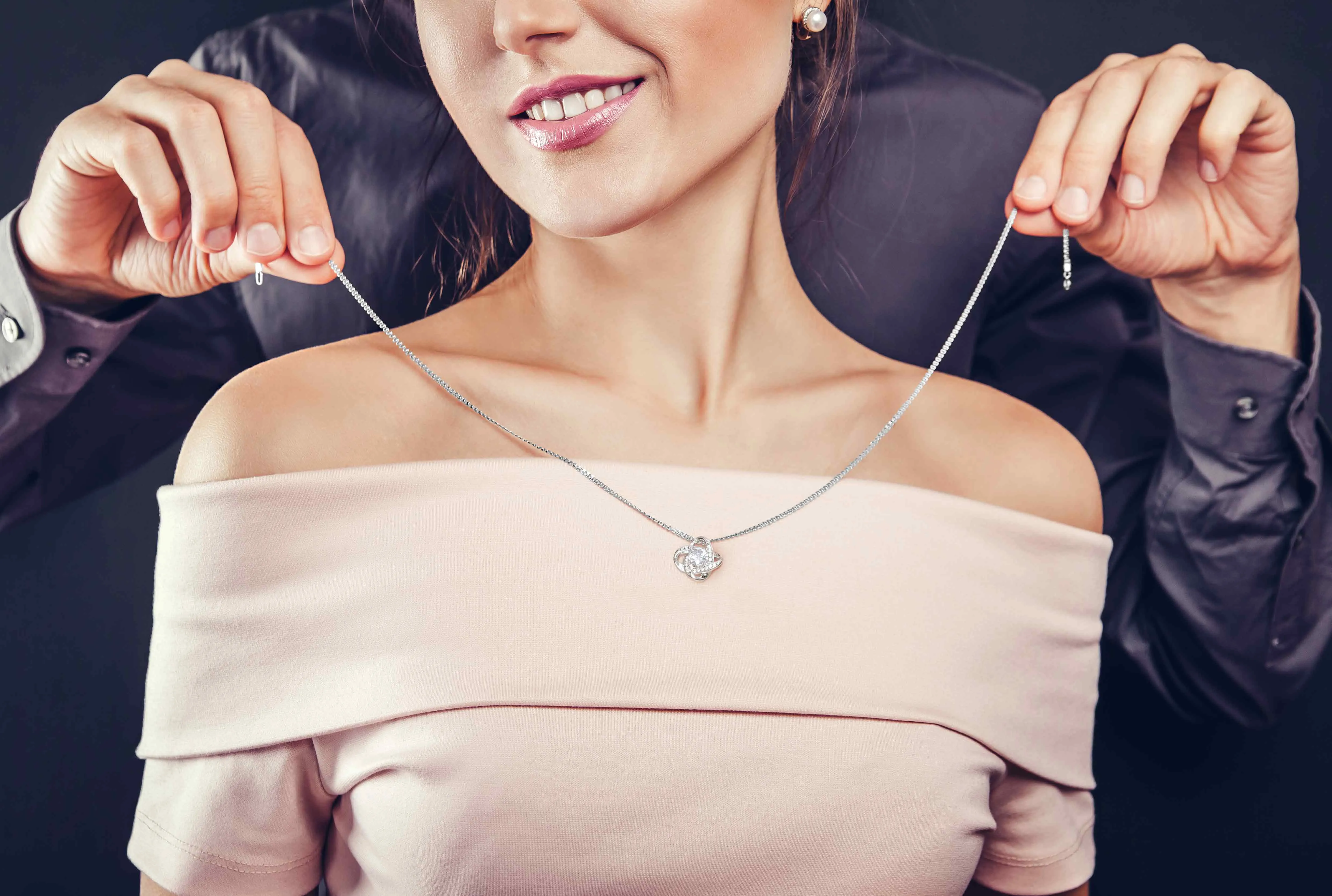 Marry Christmas Wish Knot Necklace For Grandma