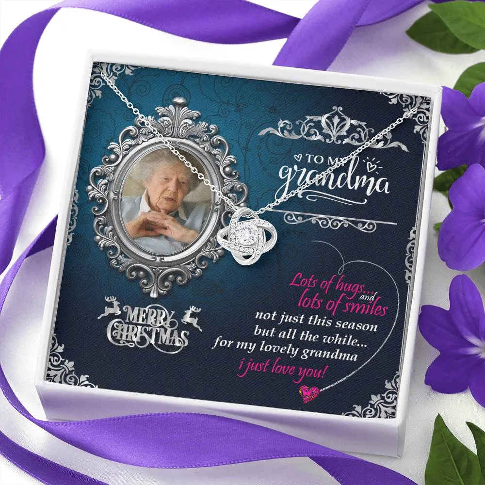 Marry Christmas Wish Knot Necklace For Grandma