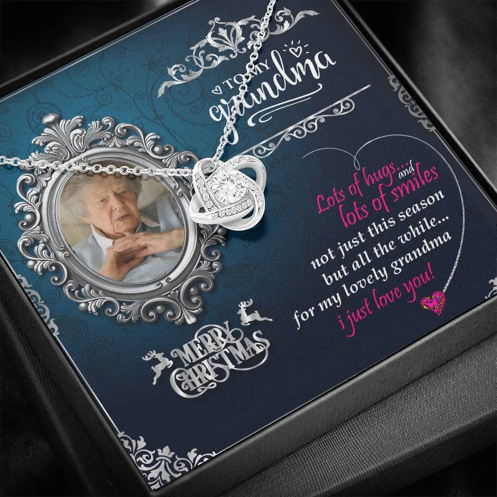 Marry Christmas Wish Knot Necklace For Grandma
