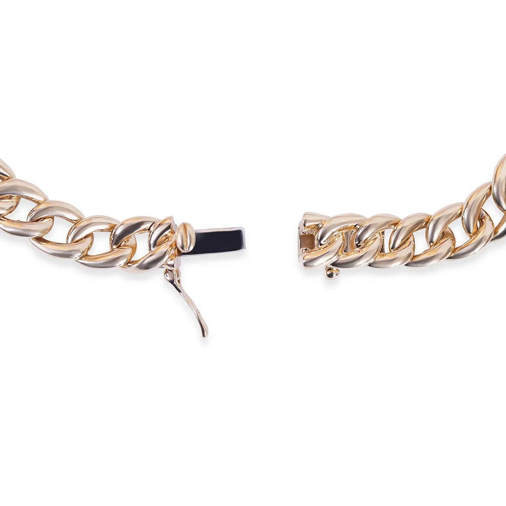MEDIUM HALF DIAMOND CUBAN BRACELET