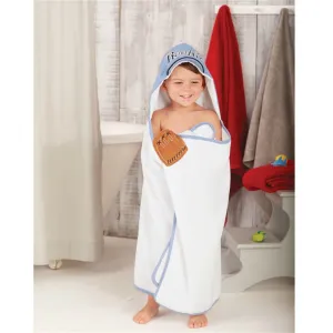 Mudpie Boys Baseball Hooded Towel