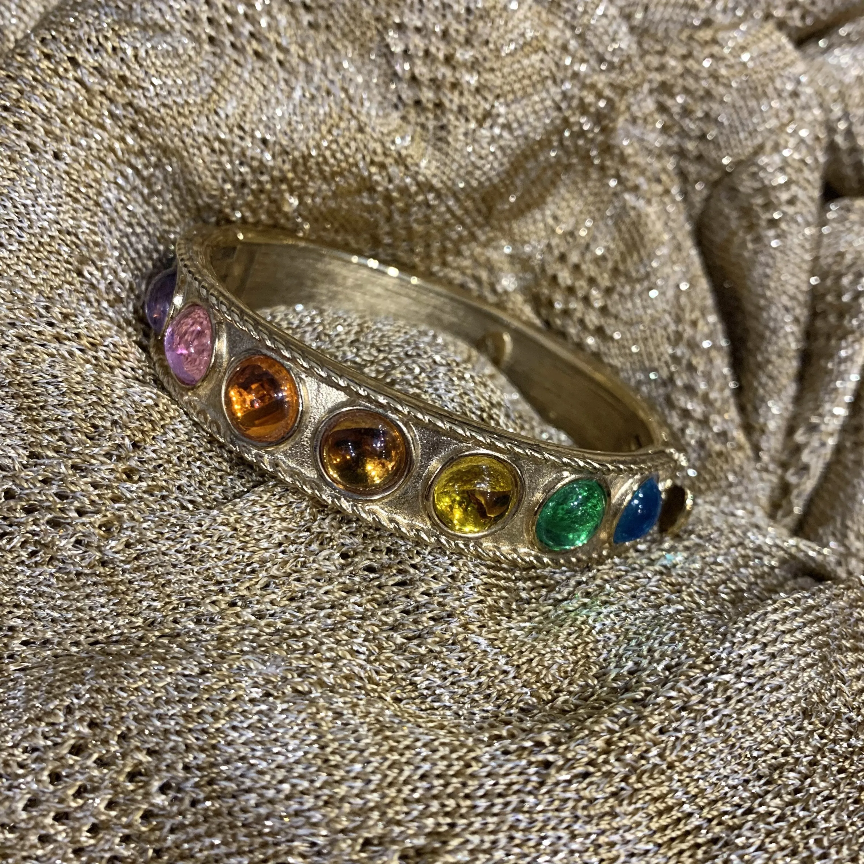 Multi colour rainbow bracelet by Joan Rivers