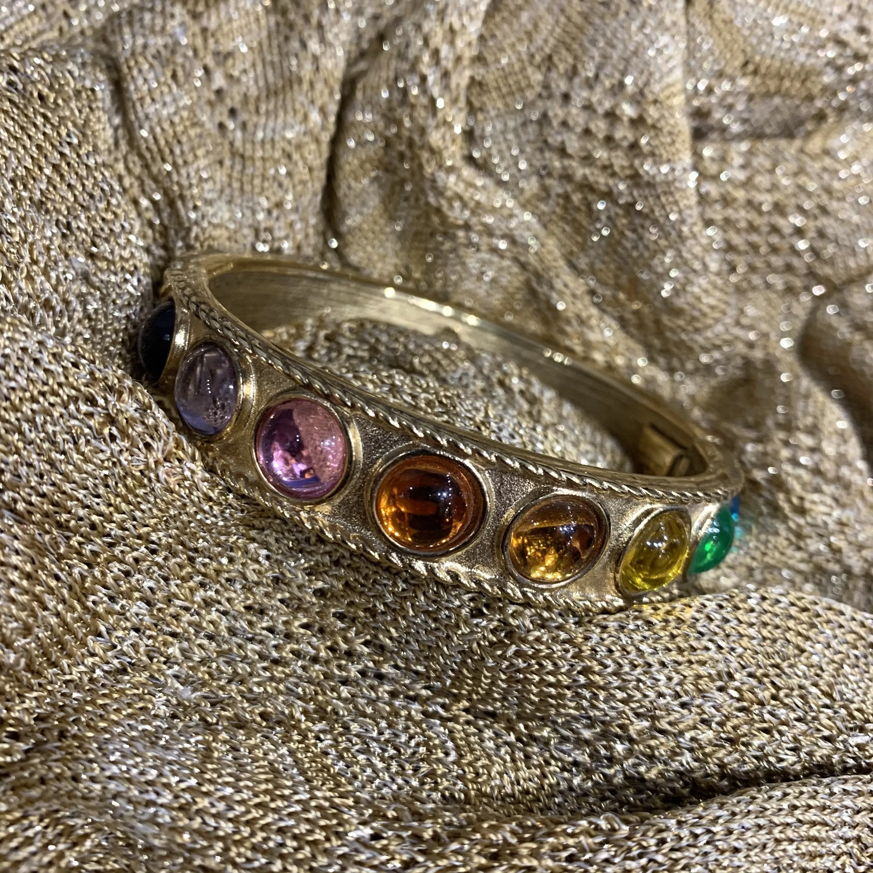 Multi colour rainbow bracelet by Joan Rivers