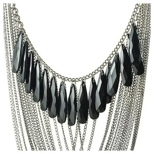 Multi Layer Necklace Black