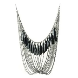 Multi Layer Necklace Black