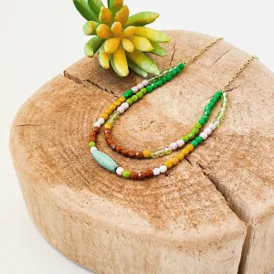 Multi-strand turquoise necklace