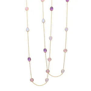 Necklace - Amethyst, Moonstone & Rose Quartz