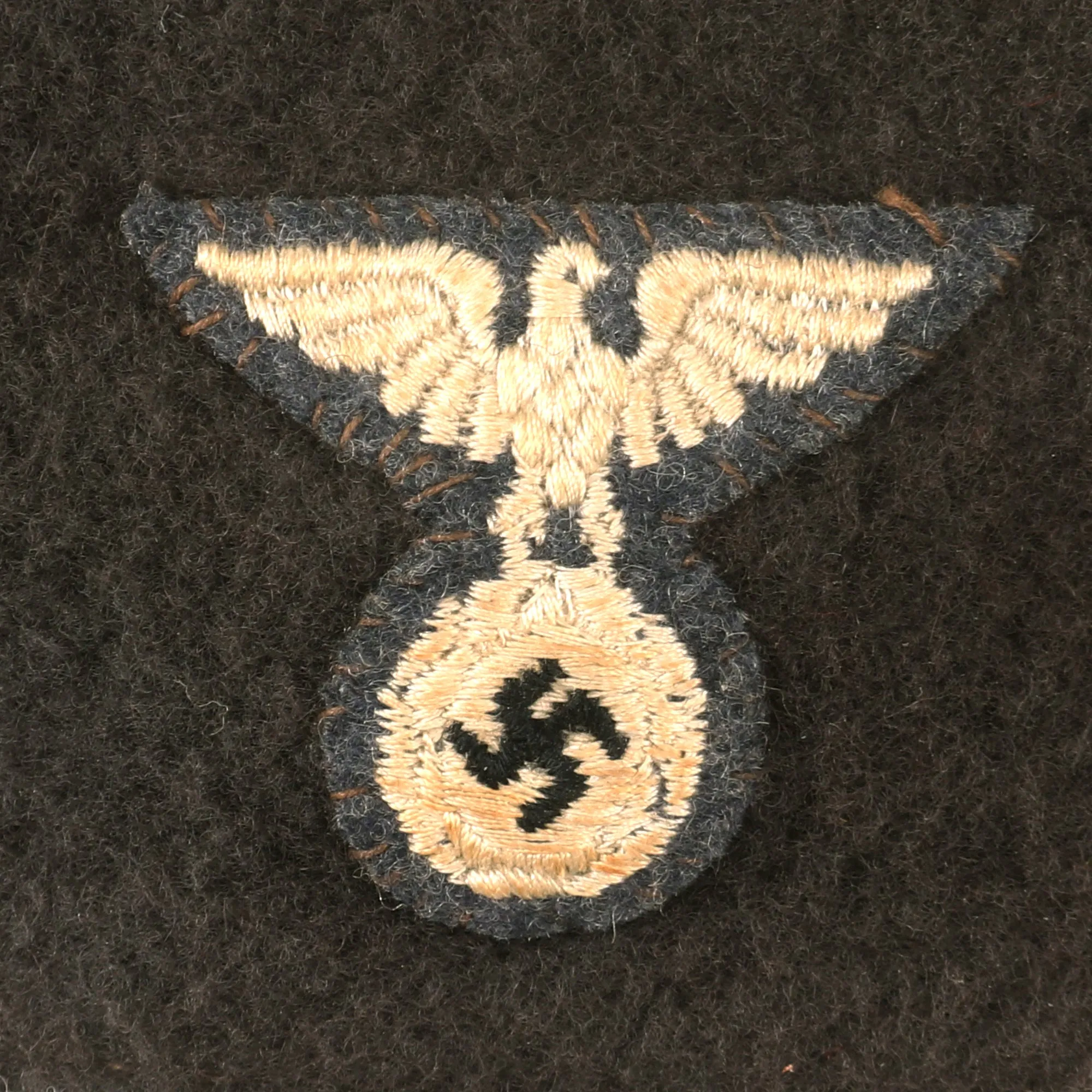 Original Rare German WWII NSFK National Socialist Flying Corps Service Beret with Faded Markings - Size 57