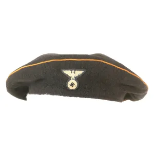 Original Rare German WWII NSFK National Socialist Flying Corps Service Beret with Faded Markings - Size 57