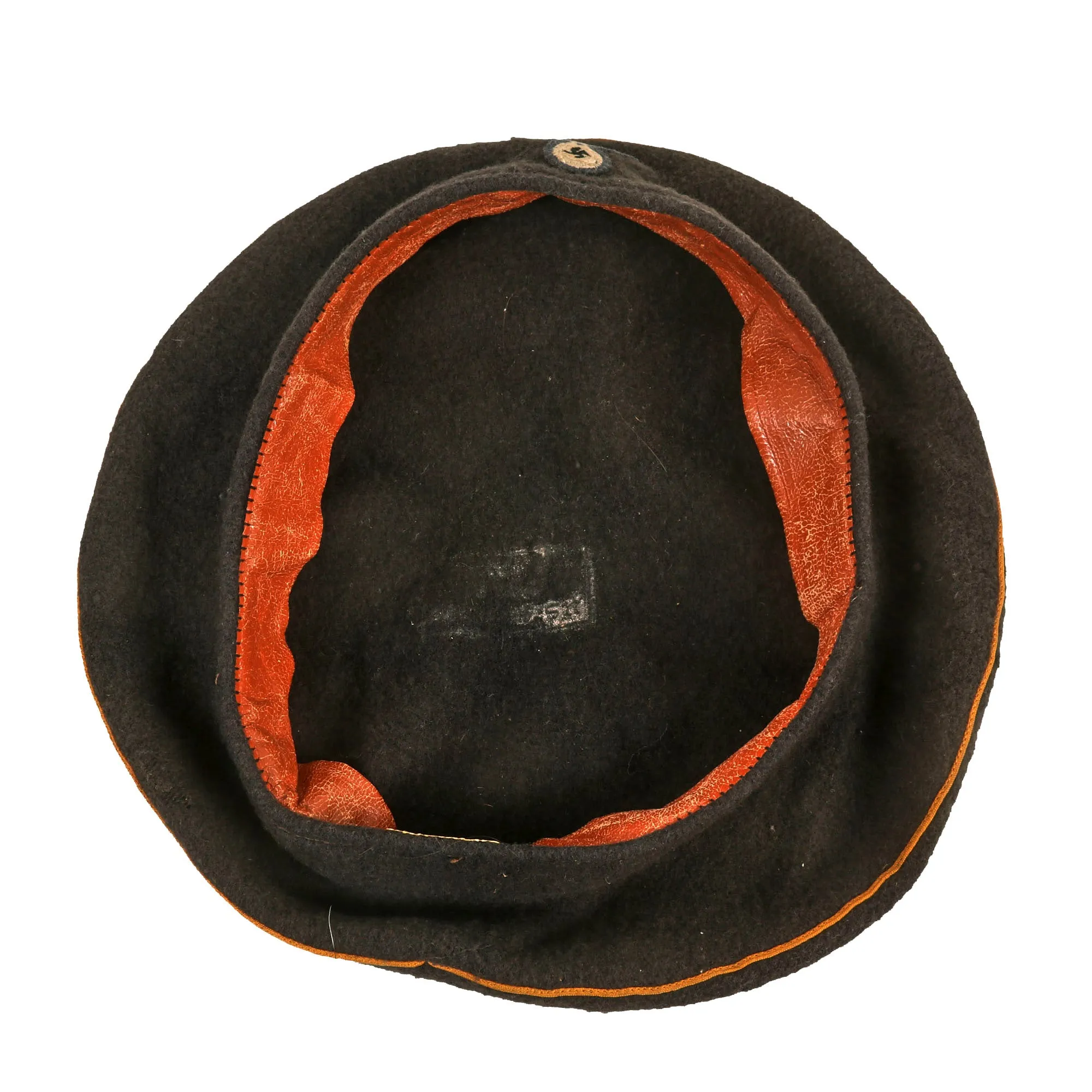 Original Rare German WWII NSFK National Socialist Flying Corps Service Beret with Faded Markings - Size 57