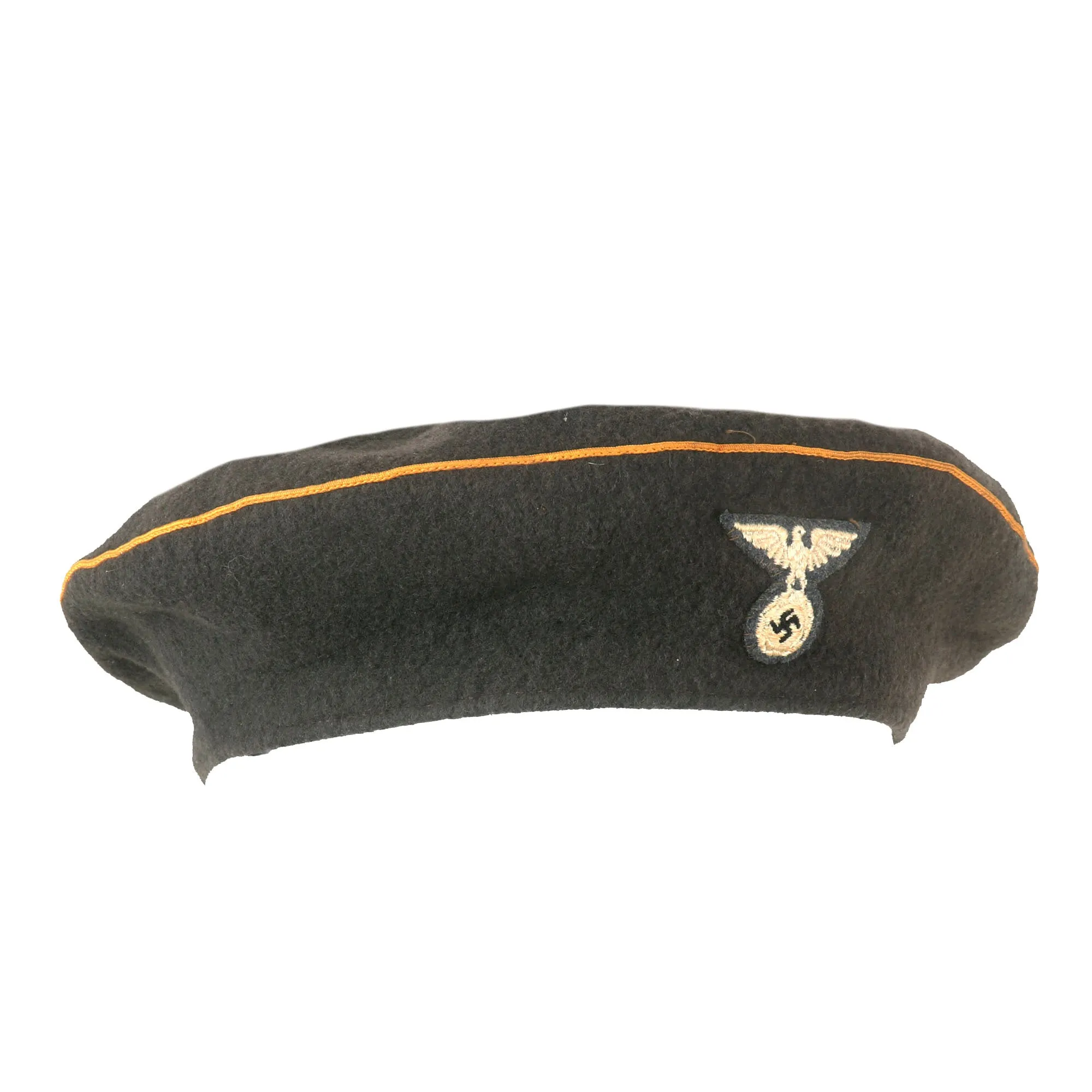 Original Rare German WWII NSFK National Socialist Flying Corps Service Beret with Faded Markings - Size 57